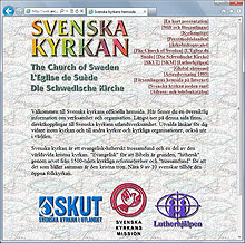 Svenska kyrkans hemsida 1996